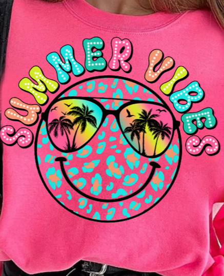 Summer Vibes Smiley Face