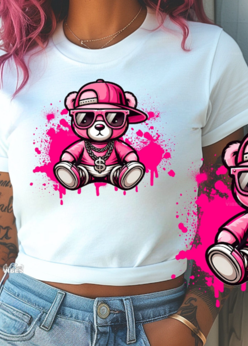 Pink Hip Hop Bear